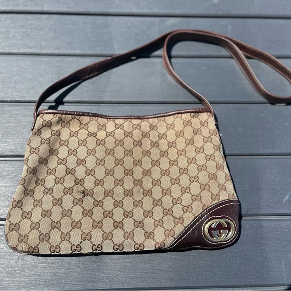 Gucci Monogram Crossbody As Is - Picture 1 of 7